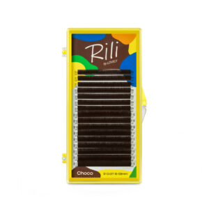 Rili Ресницы коричневые Choco микс 0,10/C/8-15мм (16 линий)