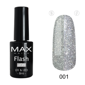 MAX Nails гель-лак Flash 01 8мл светоотражающий