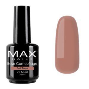 MAX Nails Base Camouflage Dark Beige 15мл