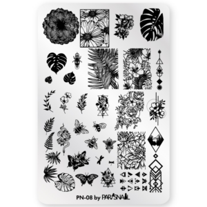 ParisNail Пластина для стемпинга PN-08 (9,5*14,5см)