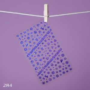 Наклейка 3D 284 синий