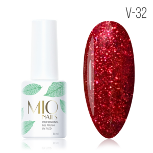 MIO Nails гель-лак V-32 Пламя страсти 8мл
