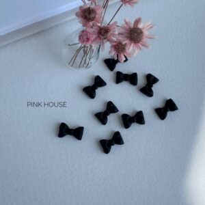 Pink House бантик черный 01 10шт П8934