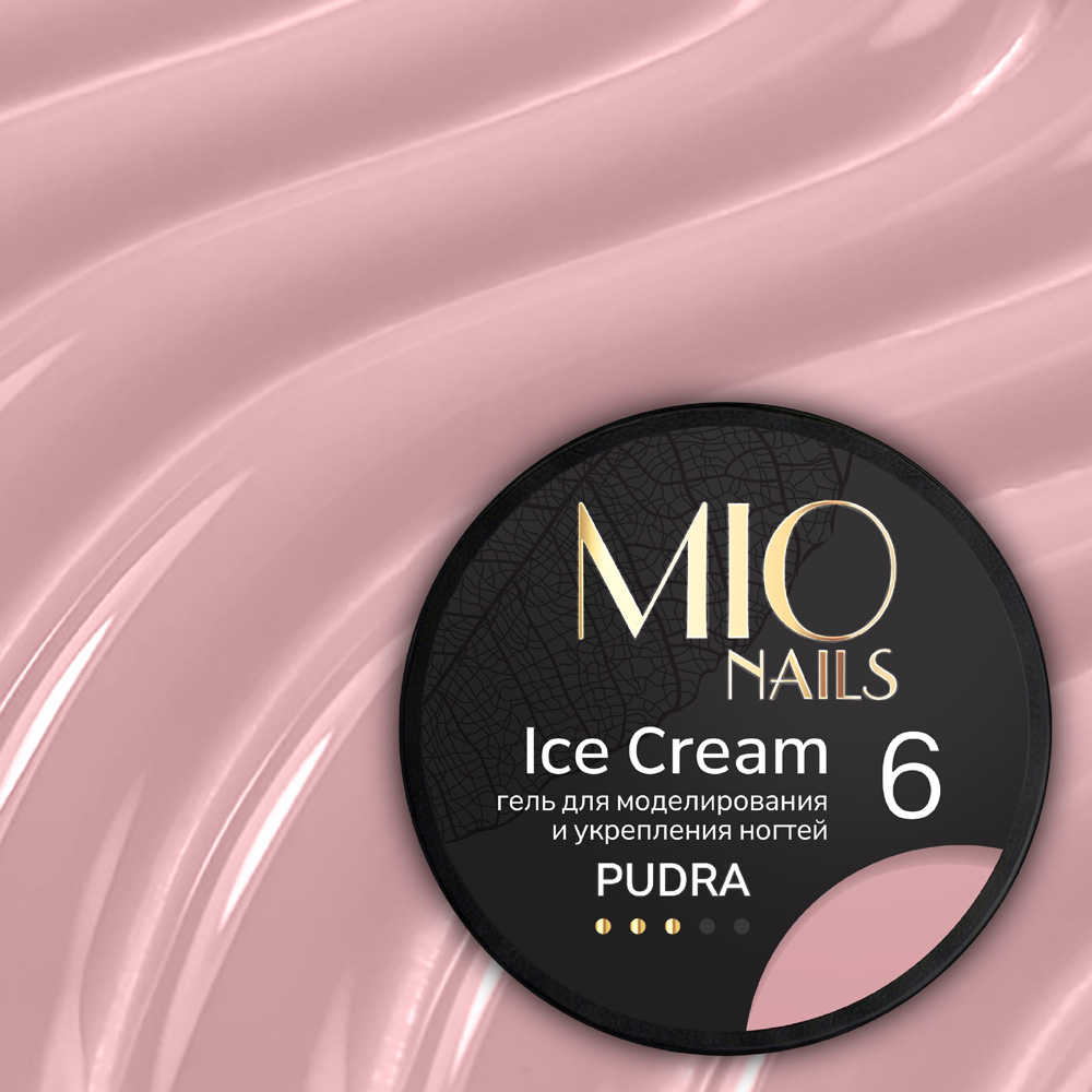 MIO Nails Гель для моделирования ногтей Ice Cream Gel Pudra 06 13г