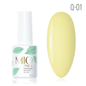 MIO Nails гель-лак Q-01 Банановый топпинг 8мл