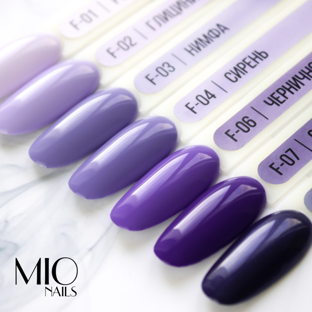 MIO Nails гель-лак F-07 Спелый виноград 8мл — изображение 2